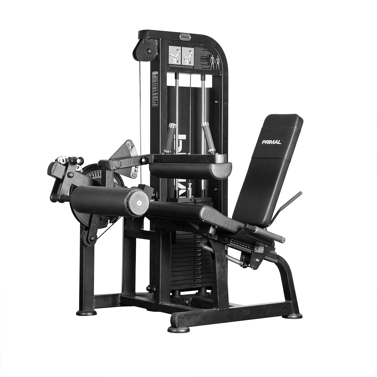 Commercial Dual Leg Extension Leg Curl Gym Machine - Primal Strength