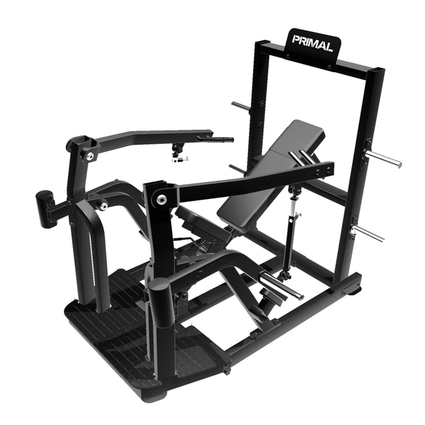 PRIME Fitness USA on Instagram: The Plate Loaded Chest Press features 3  back pad adjustments or starting positions for optimal pre-stretch setup  based on the individual's range of motion. This machine also