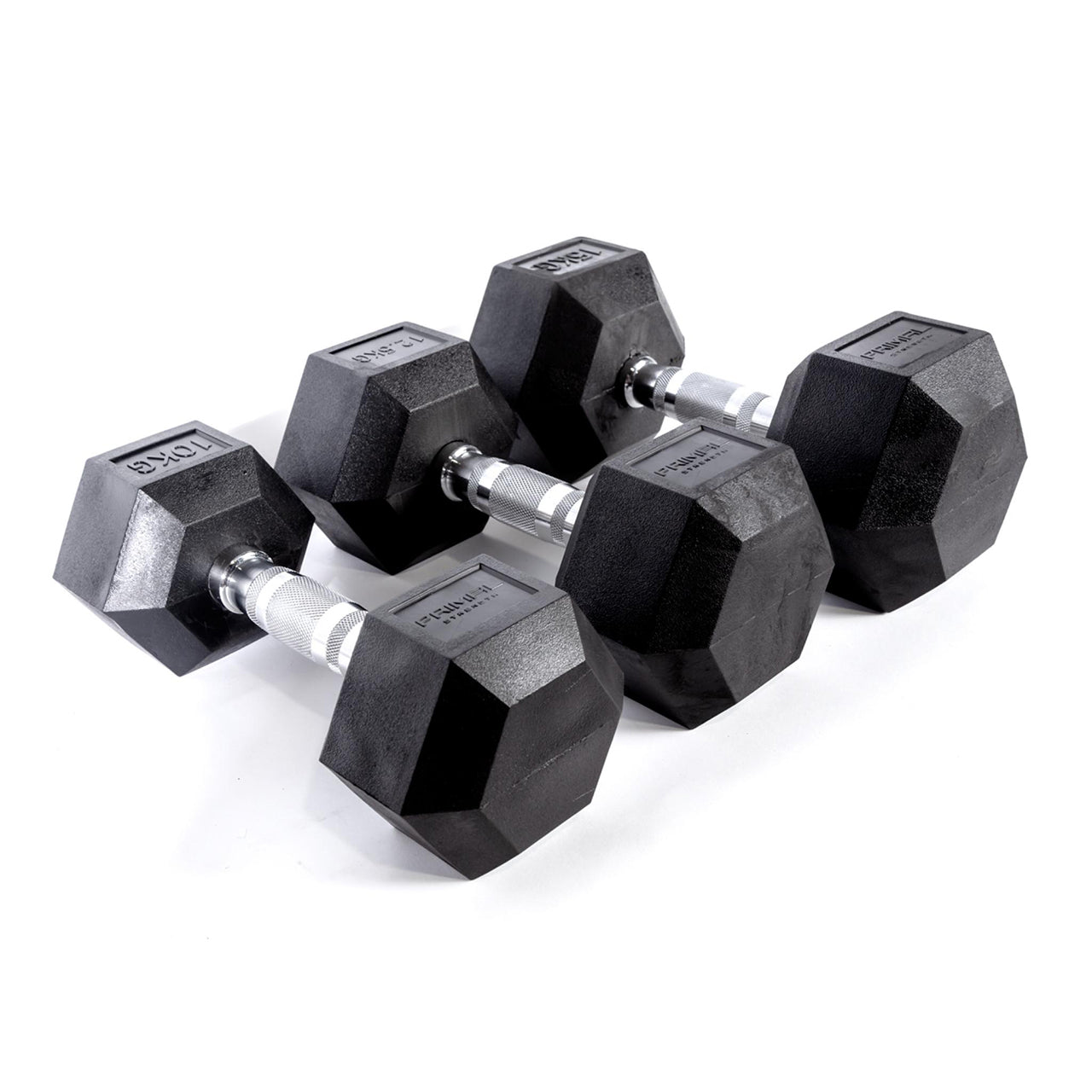 Primal Pro Series Rubber Hex Dumbbell (Pairs)