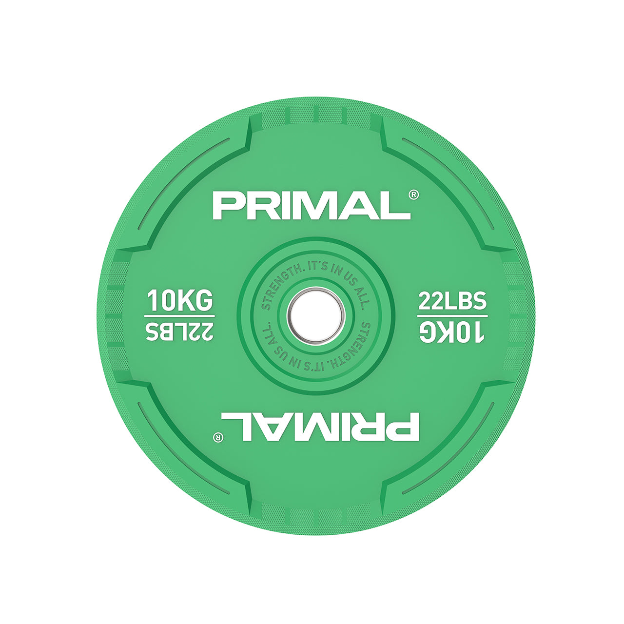 Primal Performance Series Coloured Bumper Plate (Singles)