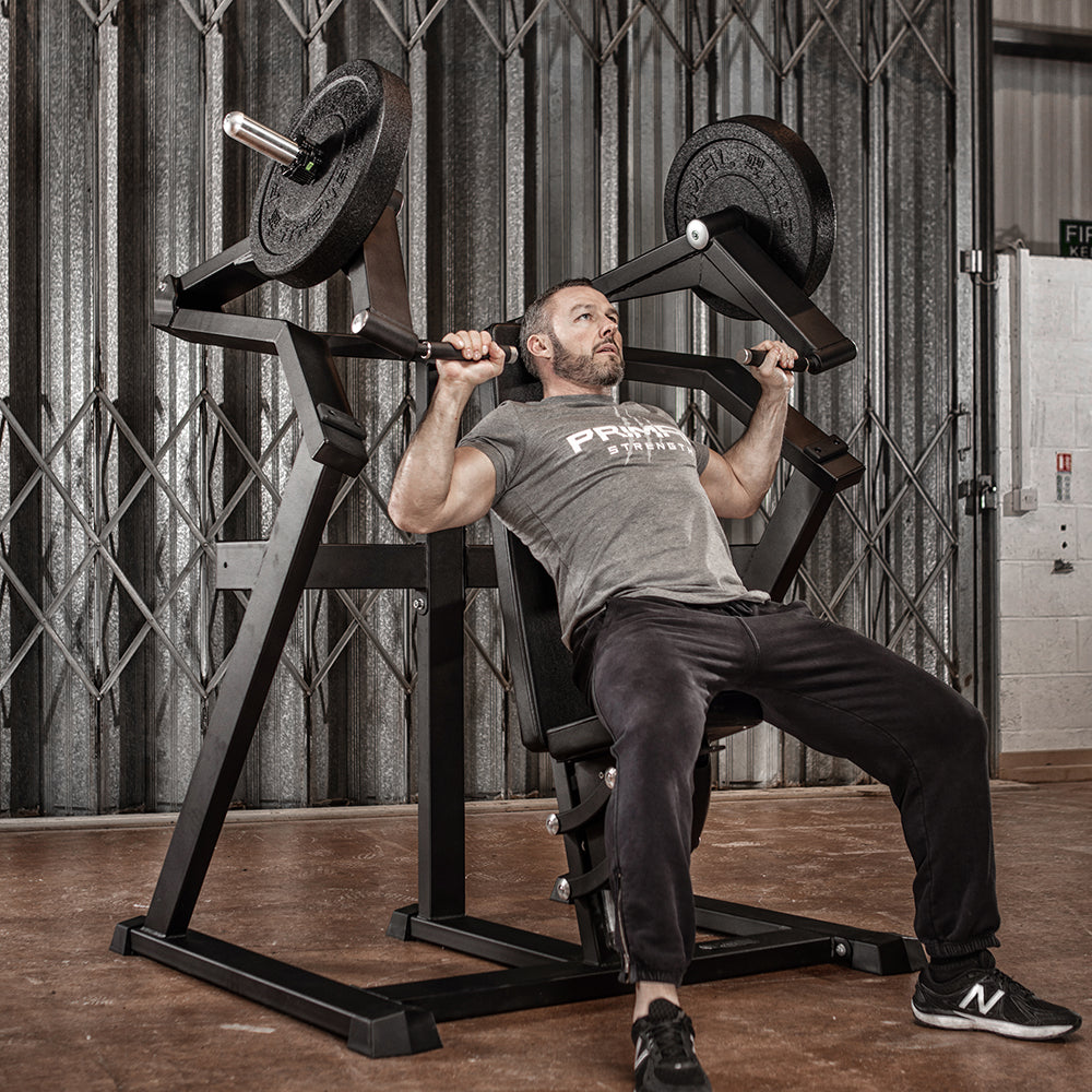 Plate loaded shoulder press machine hot sale