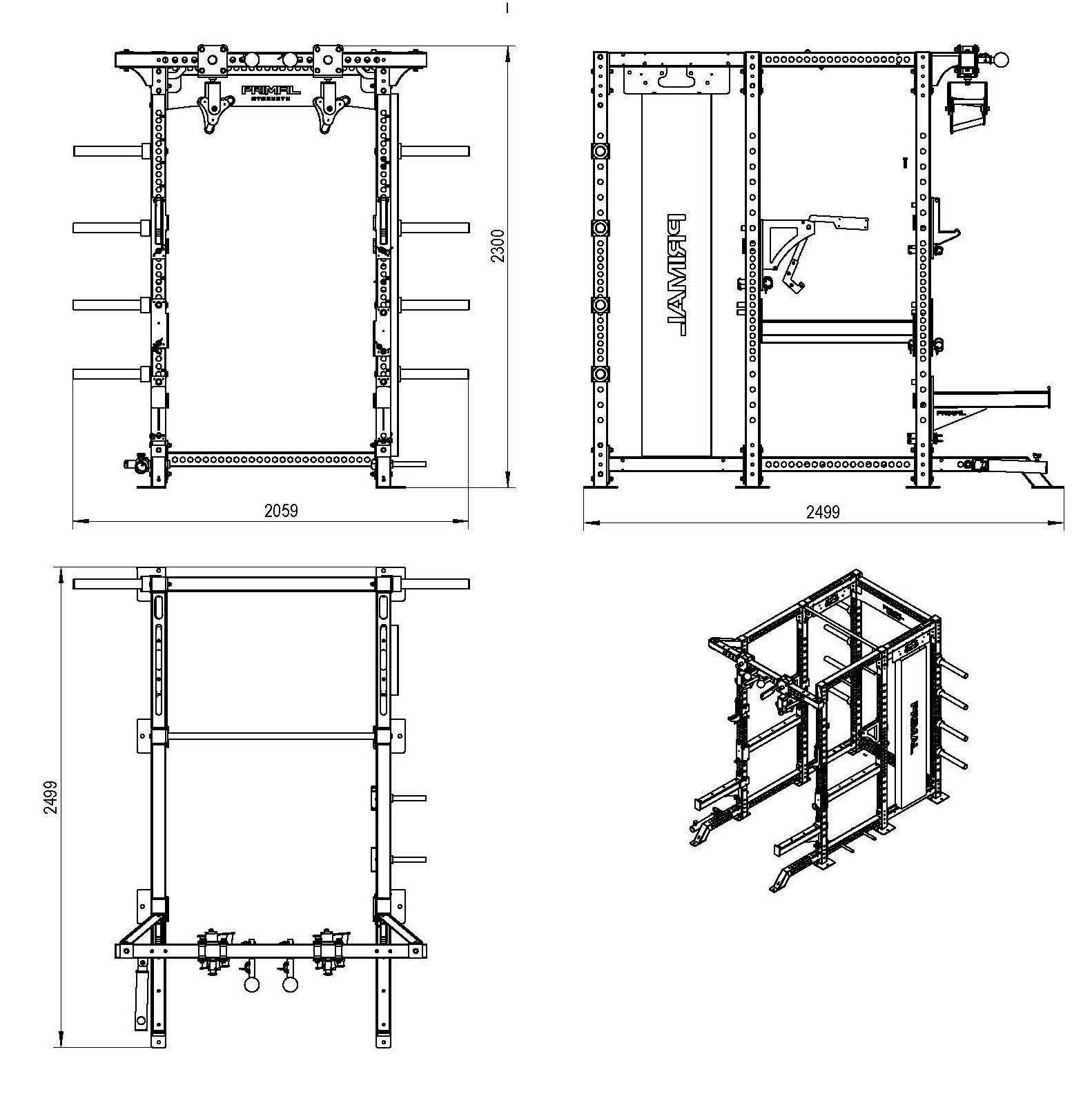 Primal strength stealth monster rack online system