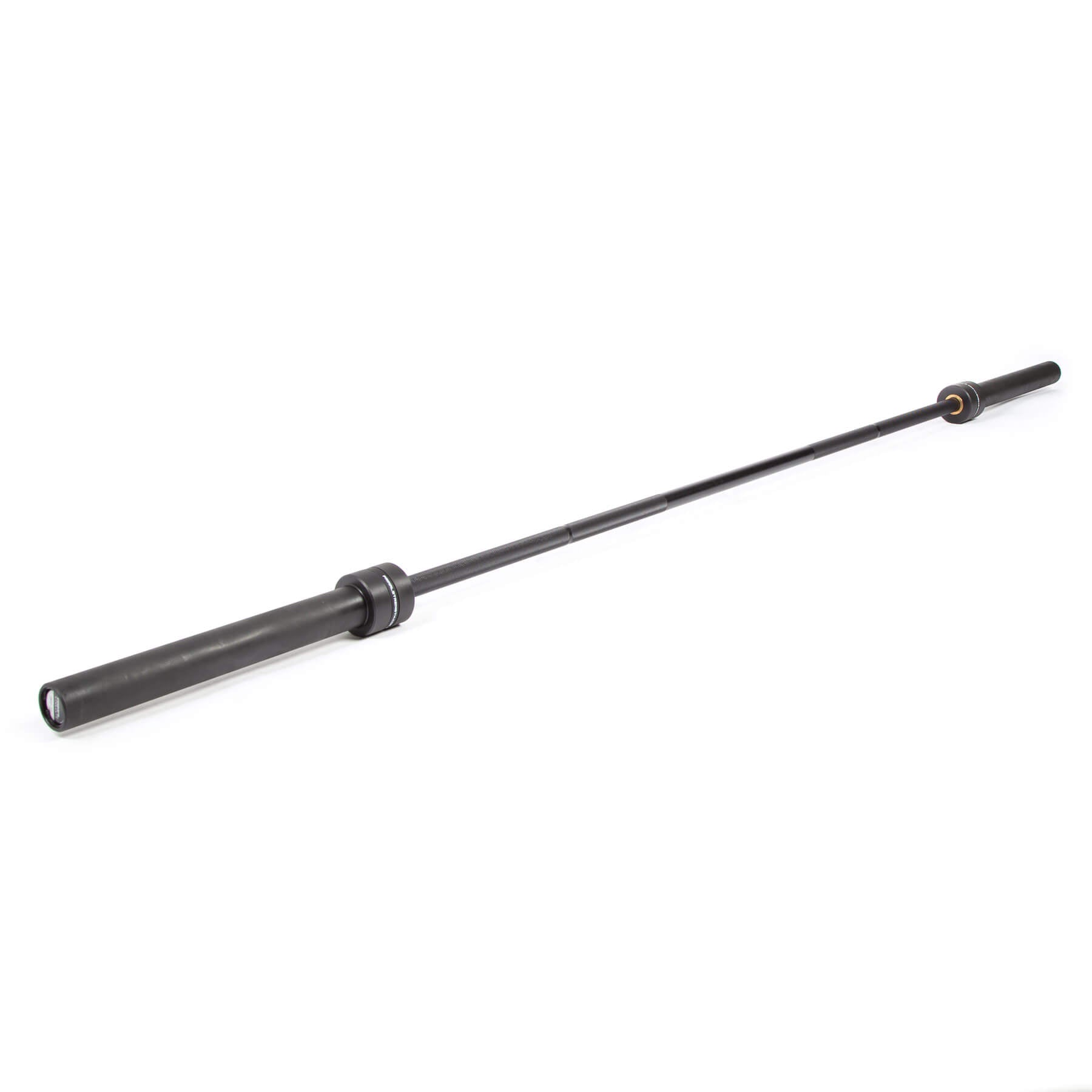 a black 245cm austin olympic deadlift bar