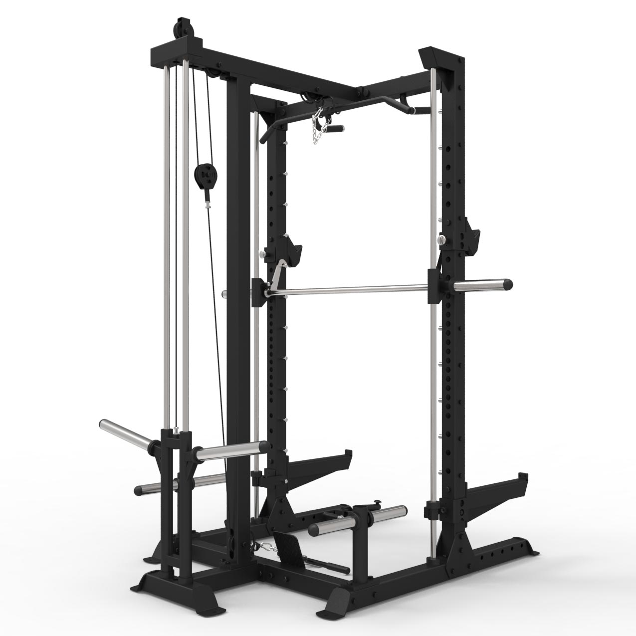 Half rack 2024 with cable pulley