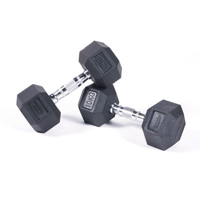 Primal Pro Series Rubber Hex Dumbbell (Pairs)- PRE WORKED